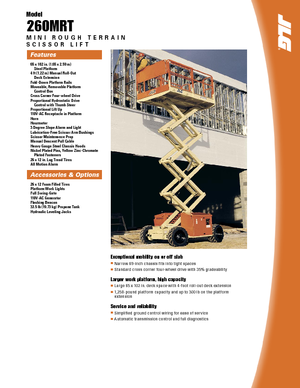 Verrijdbare schaarliften JLG 260MRTA