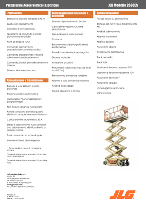 Verrijdbare schaarliften JLG 2630 ES