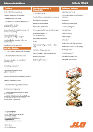 Verrijdbare schaarliften JLG 2630 ES