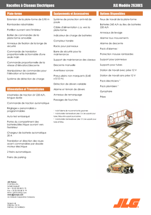 Verrijdbare schaarliften JLG 2630 ES