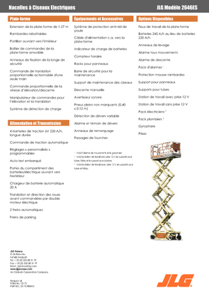 Verrijdbare schaarliften JLG 2646ES