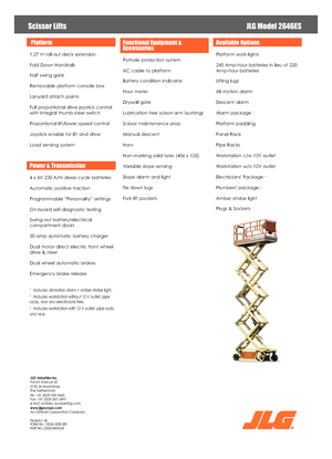 Verrijdbare schaarliften JLG 2646ES