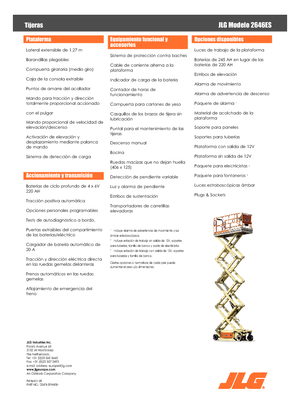 Verrijdbare schaarliften JLG 2646ES