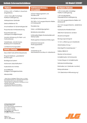 Verrijdbare schaarliften JLG 3394RT