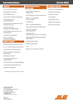 Verrijdbare schaarliften JLG 4069LE