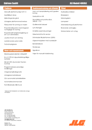 Verrijdbare schaarliften JLG 4069LE