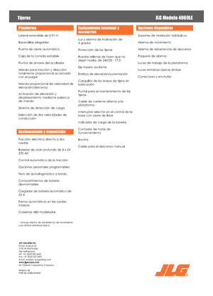 Verrijdbare schaarliften JLG 4069LE