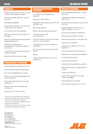 Verrijdbare schaarliften JLG 4394RT
