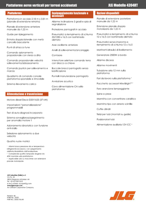 Verrijdbare schaarliften JLG 4394RT