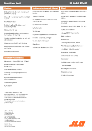 Verrijdbare schaarliften JLG 4394RT