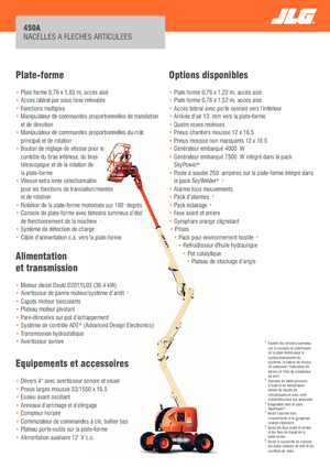 Knikarmhoogwerkers op wielen JLG 450A Serie II