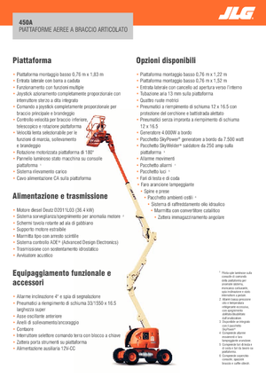 Knikarmhoogwerkers op wielen JLG 450A Serie II
