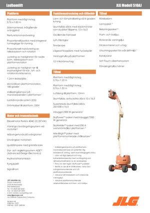 Knikarmhoogwerkers op wielen JLG 510 AJ