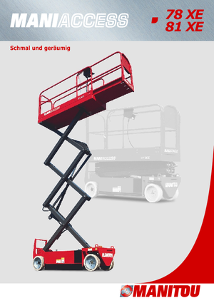 Verrijdbare schaarliften Manitou 81 XE