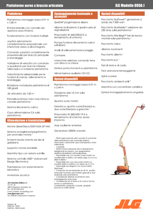 Knikarmhoogwerkers op wielen JLG 800AJ