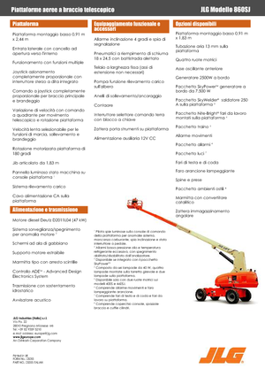 Telescoophoogwerkers op wielen JLG 860SJ