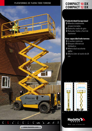 Verrijdbare schaarliften Haulotte Compact 10 DX