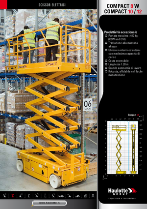 Verrijdbare schaarliften Haulotte Compact 10