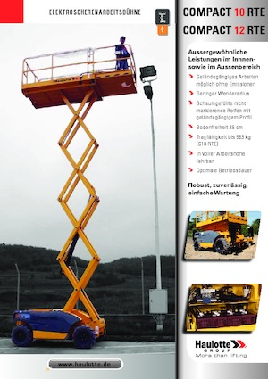 Verrijdbare schaarliften Haulotte Compact 10 RTE