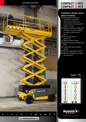 Verrijdbare schaarliften Haulotte Compact 10 RTE
