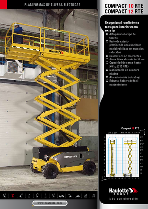 Verrijdbare schaarliften Haulotte Compact 10 RTE