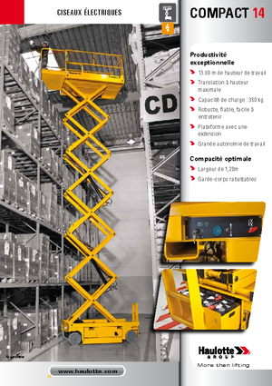 Verrijdbare schaarliften Haulotte Compact 14