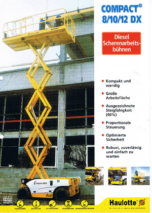 Verrijdbare schaarliften Haulotte Compact 8 DX