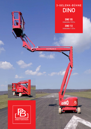 Knikarmhoogwerkers op wielen PB Dino 112