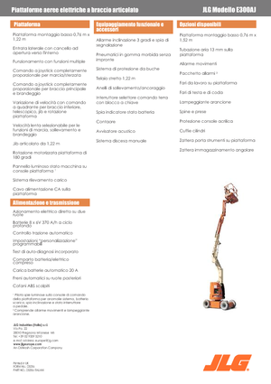 Knikarmhoogwerkers op wielen JLG E300AJ