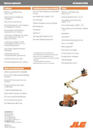 Knikarmhoogwerkers op wielen JLG E450A