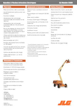 Telescoophoogwerkers op wielen JLG E600J