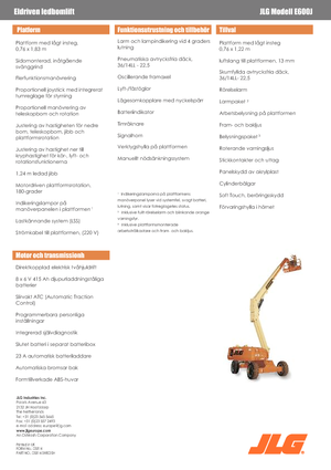 Telescoophoogwerkers op wielen JLG E600J