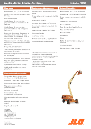 Telescoophoogwerkers op wielen JLG E600JP