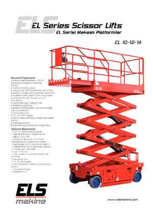 Verrijdbare schaarliften ELS Lift EL 12