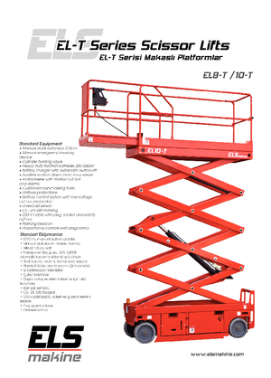 Verrijdbare schaarliften ELS Lift EL 10 T