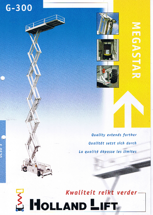 Verrijdbare schaarliften Holland-Lift G 300 DL 30 S