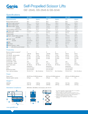 Verrijdbare schaarliften Genie GS-3246