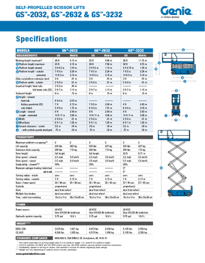 Verrijdbare schaarliften Genie GS-2632