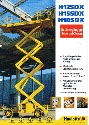 Knikarmhoogwerkers op wielen Haulotte H 12 SDX