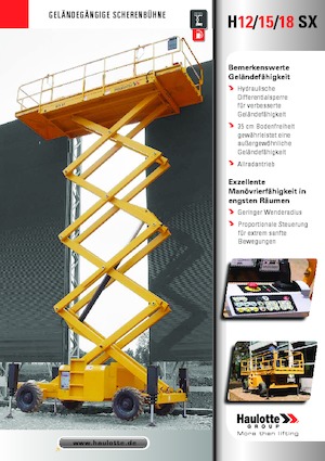 Verrijdbare schaarliften Haulotte H18 SX
