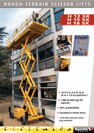 Verrijdbare schaarliften Haulotte H18 SX