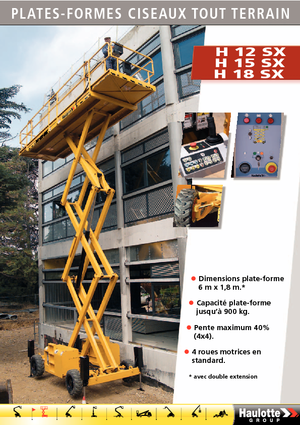 Verrijdbare schaarliften Haulotte H18 SX