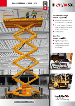 Verrijdbare schaarliften Haulotte H18 SXL