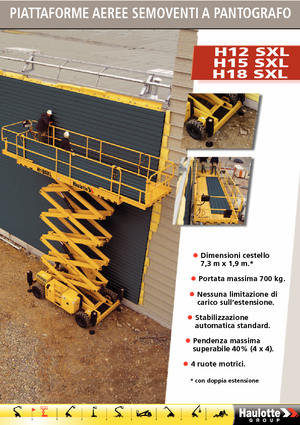 Verrijdbare schaarliften Haulotte H18 SXL