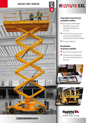 Verrijdbare schaarliften Haulotte H18 SXL