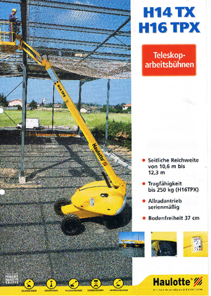 Telescoophoogwerkers op wielen Haulotte H 16 TPX