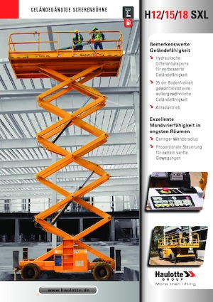 Verrijdbare schaarliften Haulotte H18 SXL