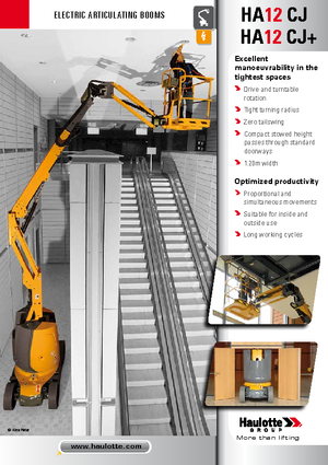 Knikarmhoogwerkers op wielen Haulotte HA12 CJ