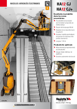 Knikarmhoogwerkers op wielen Haulotte HA12 CJ