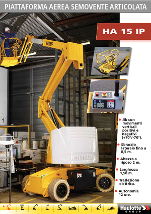 Knikarmhoogwerkers op wielen Haulotte HA15 IP